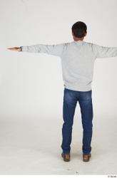 Whole Body Man T poses Casual Slim Standing Street photo references